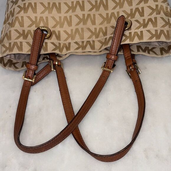 Michael Kors Bag Purse Handbag Signature Logo Shopper Tote Bag Pocketbook - Picture 11 of 16